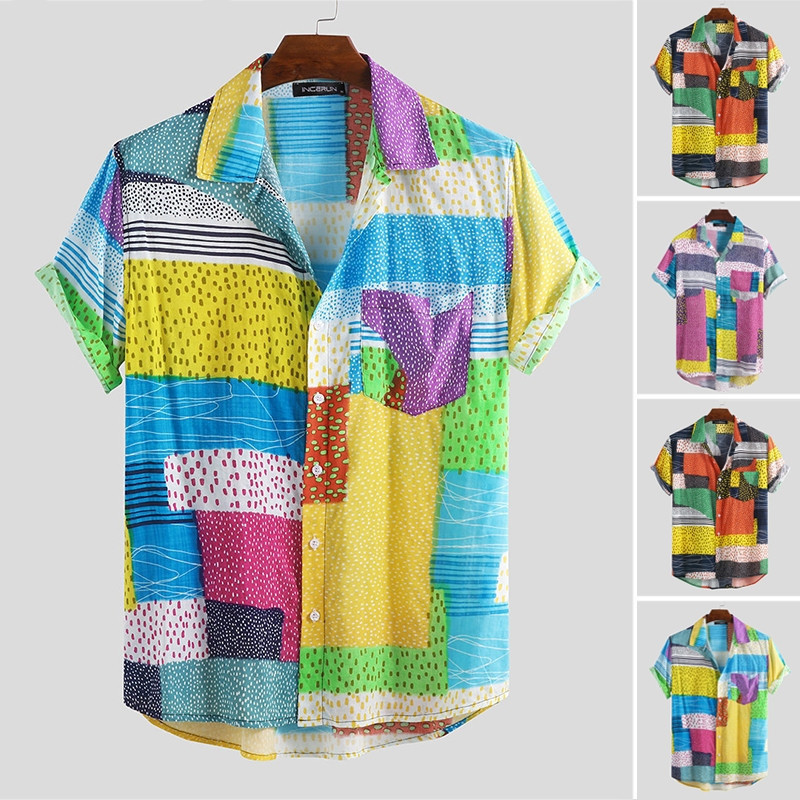 Patchwork Peace Button-Up